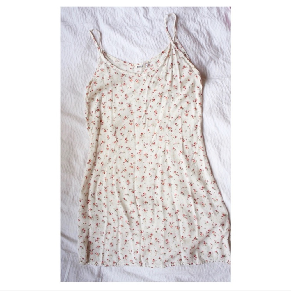 Brandy Melvile White Floral Dress
